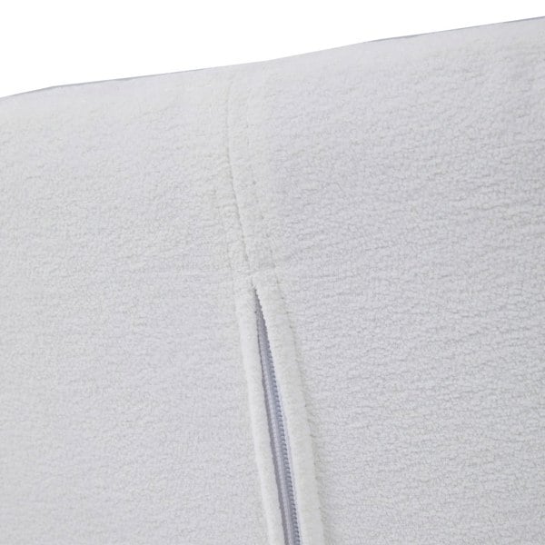 Living and Home White Upholstered Leisure Swivel Chair with Metal Legs