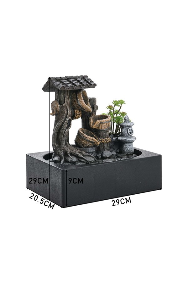 Living and Home Tabletop Fountain Relaxation Water Feature for Home Office Decor
