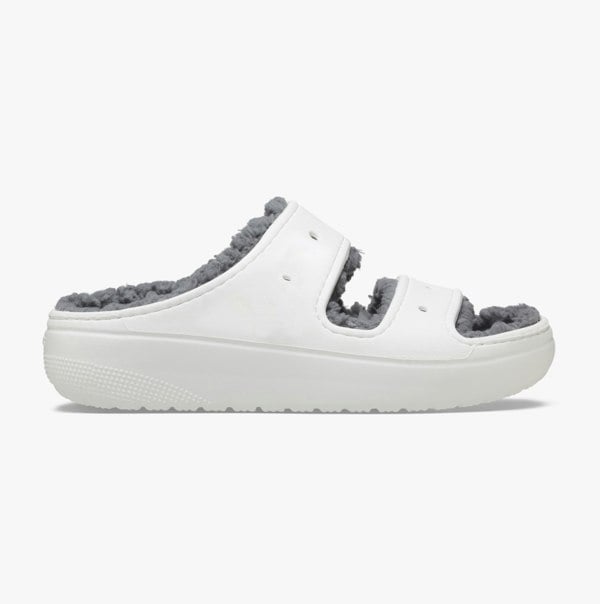 Crocs 207446-100 CLASSIC COZZZY Womens Sliders White