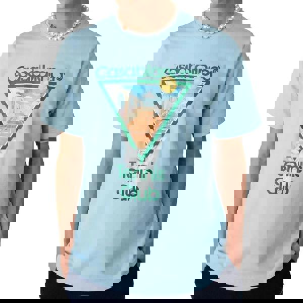 Casablanca Metaphysical Tennis Icon Blue T-Shirt