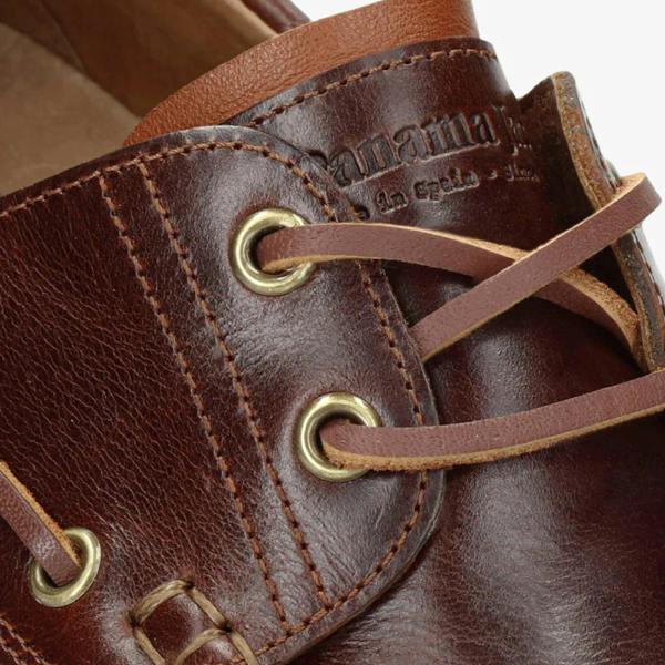 Boat C8 - Men's Waterproof Brown Leather Low-Cut Ankle Boots - Panama Jack - 6