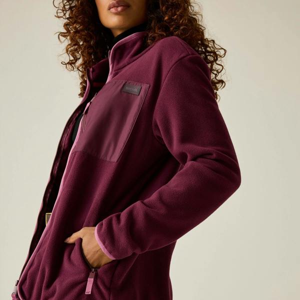 Regatta Womens/Ladies Frankie Full Zip Fleece - Fig/Violet - 