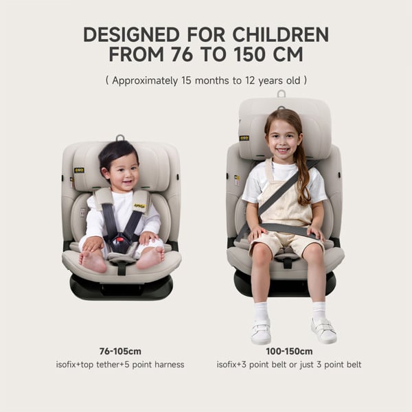 JoviKids Cici TT Car Seat - Milkstone