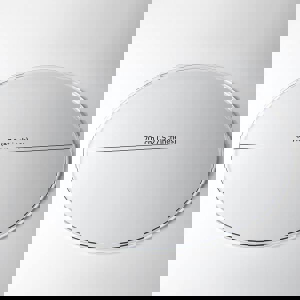 Nicoman PVC Round Table Protector Mat - Transparent / Frosted