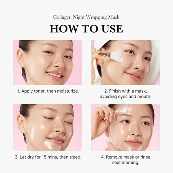 MEDICUBE Collagen Overnight Wrapping Peel Off Facial Mask