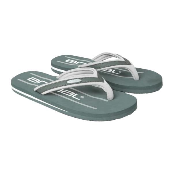 Animal Mens Jekyl Logo Flip Flops - Dark Khaki - 