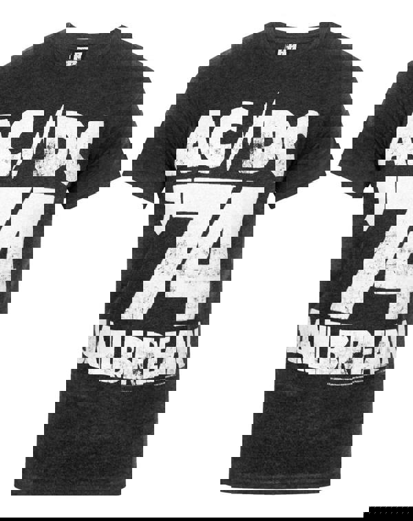 Amplified Clothing Mens Black Ac/Dc Jailbreak 74 Short Sleeved T-Shirt