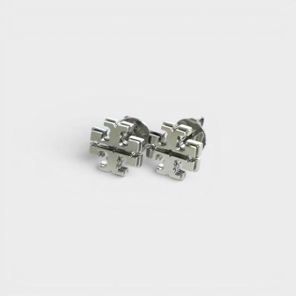 Tory Burch Signature Silver Earrings