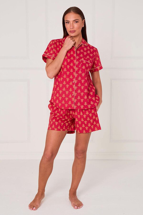 Cotton Printed PJ Set With Shorts — Comfortable, Stylish & Breathable