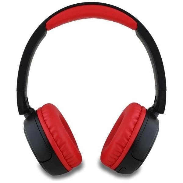 Hello Kitty Face Logo Bluetooth Wireless Headphones Black/Red - HKOBHV6ROKFR