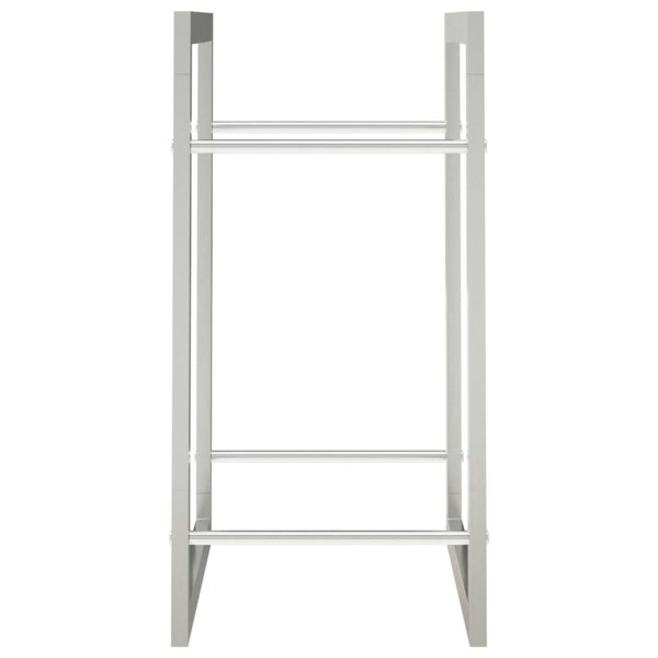 Berkfield Firewood Rack 50x28x56 cm Stainless Steel