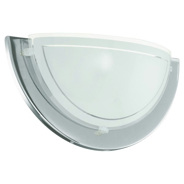 EGLO Planet 1 Semi-Circular Steel Chrome Ceiling Light