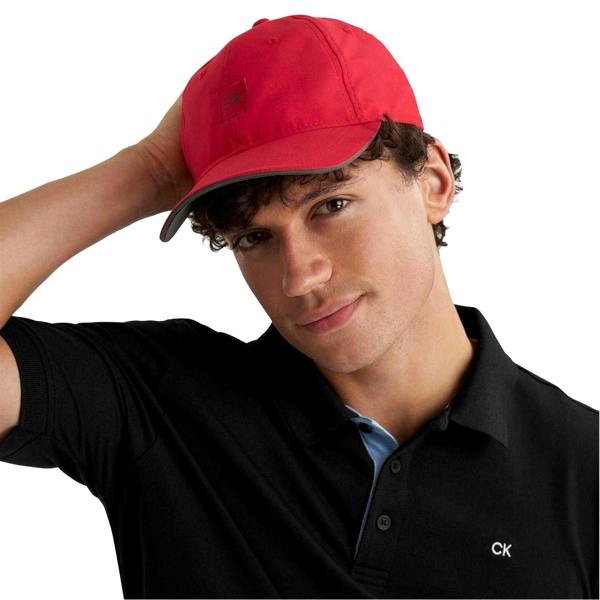 Calvin Klein Mens Baseball Cap - Cardinal Red - 