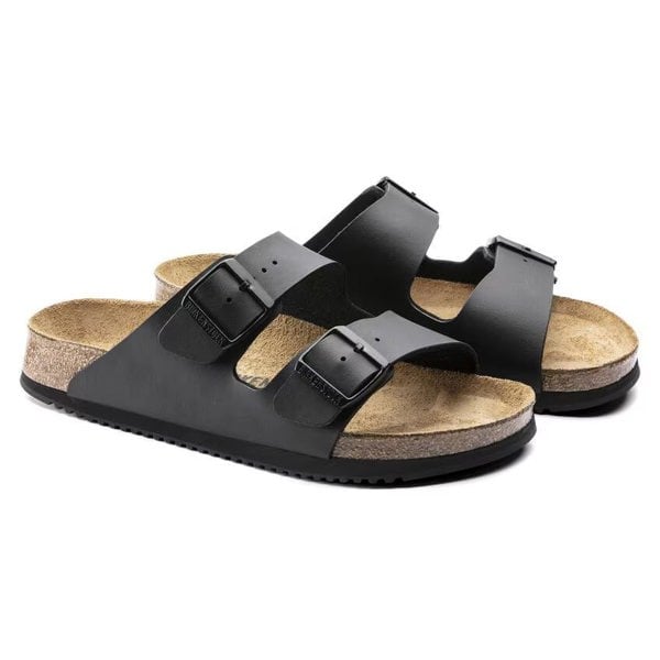 Birkenstock Arizona PROF Birko - Flor - Black - Daley Footwear