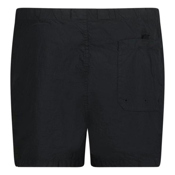 Stone Island Nylon Metal Button Swim Shorts Black - chancefashionco