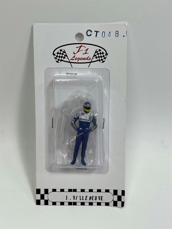 jacque villeneuve williams metal figure 1:43 scale cartrix ct048a
