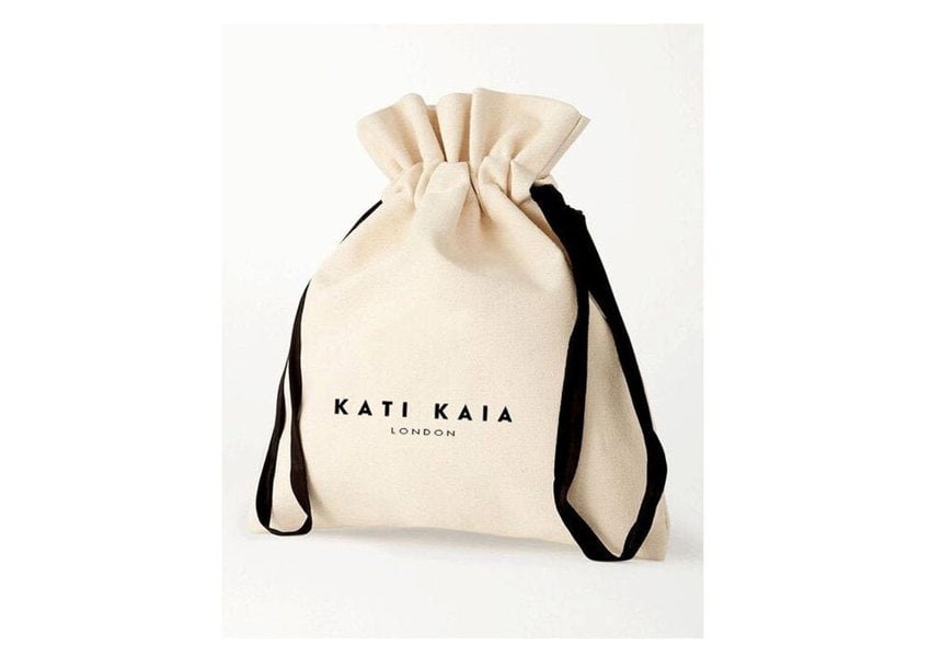 Kati Kaia Canvas Storage Bag in Natural Colour for Yoga Accessories and Mala Bracelets