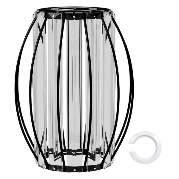 Emitto Crystal Ceiling Light Shade Pendant Lamp Shade Table Floor Lamps Black