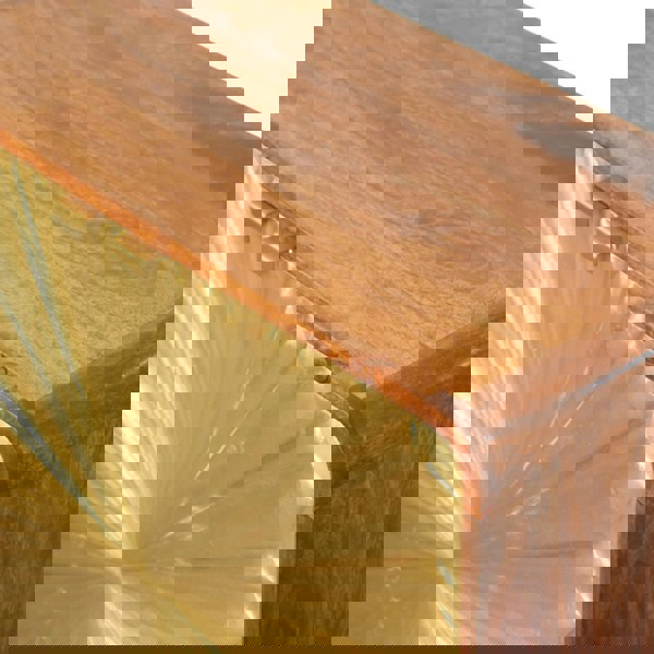 Artisan Furniture Solid Wood Avora Brass Embossed 2 Door Chestnut Cabinet