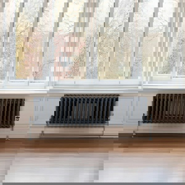 Monstershop Traditional 3 Column Radiator - 300 x 1192mm - Anthracite Grey