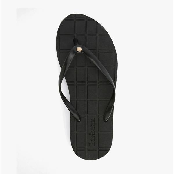 Barbour TILDA POST Toe-Post Sandals   in  Black