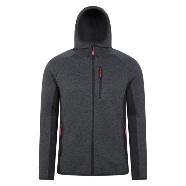 Mountain Warehouse Mens Treston Fleece Hooded Hoodie - Black