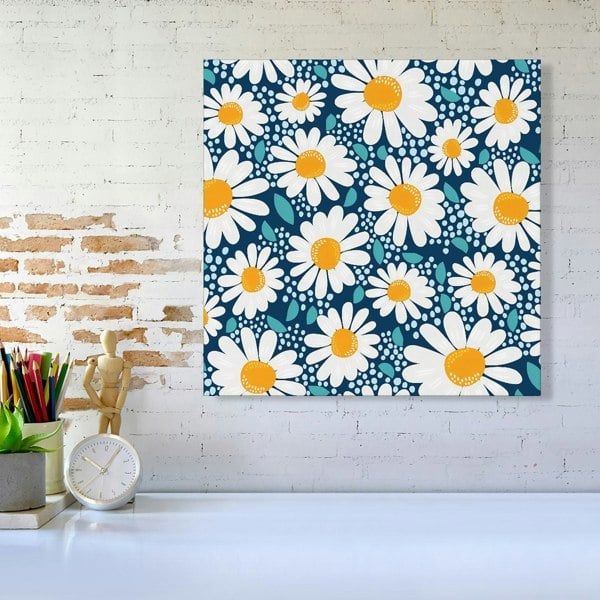 Warren Reed Camomile Flowers Canvas