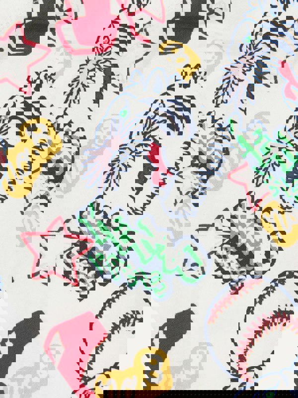 KENZO KIDS KENZO Girls Kenzo Club Leggings in Ivory