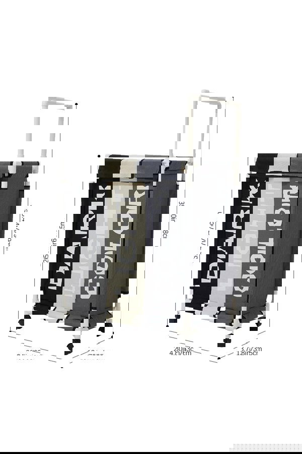 Living and Home 110L 3-Section Laundry Basket with Lid and Wheels