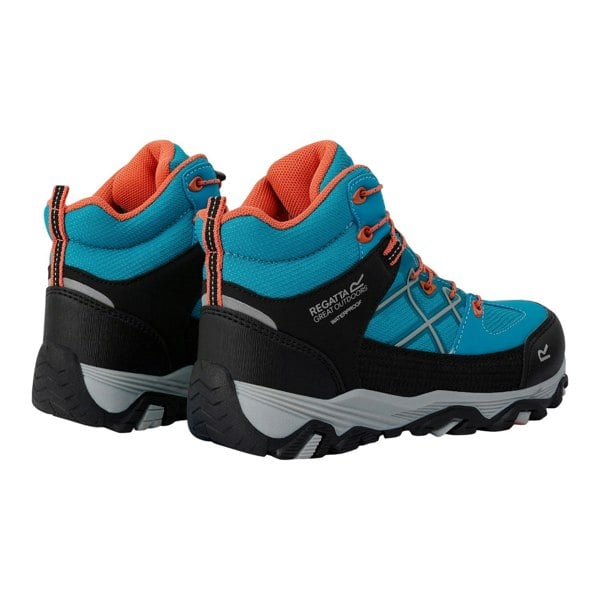 Regatta Childrens/Kids Samaris III Walking Boots - Tahitian Teal/Satsuma