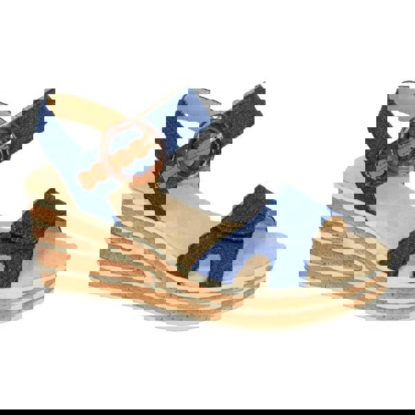 Cipriata Womens/Ladies Danta Leopard Print Sandals - Navy