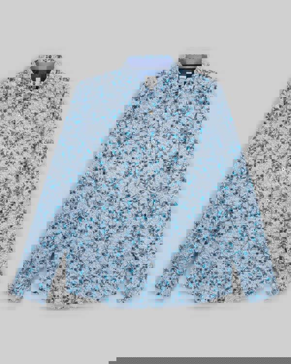 Steel & Jelly Floral Print Long Sleeve Stretch Shirt