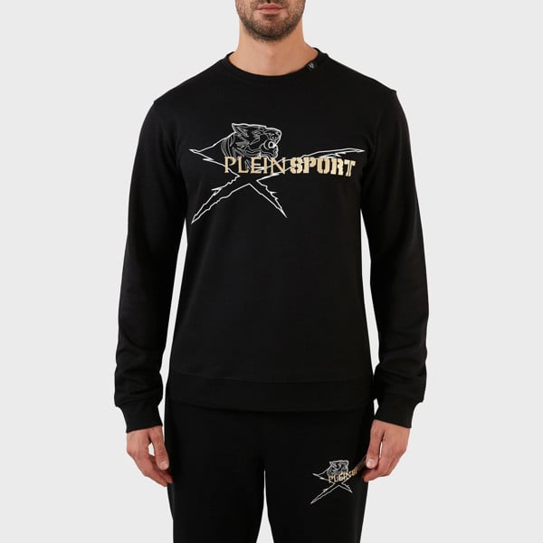 Plein Sport Tiger Logo Jumper - Black