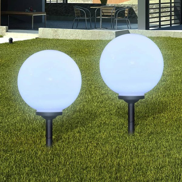 Berkfield Outdoor Pathway Lamps 2 pcs LED 30 cm with Ground Spike