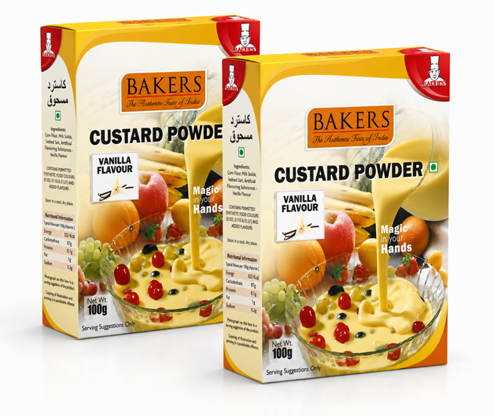 Bakers Vanilla Custard Powder Smooth & Velvety - 100g