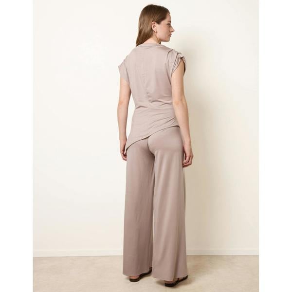 Blue Vanilla Soft Jersey Asymmetric Hem Set