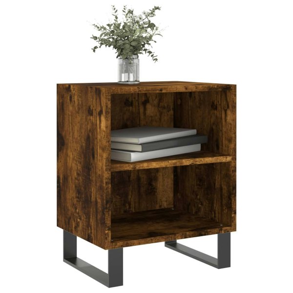 Berkfield Bedside Cabinets 2 pcs Smoked Oak 40x30x50 cm Engineered Wood