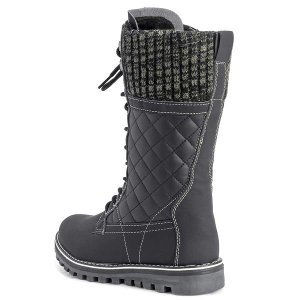 VIVA Womens Leather Thermal Waterproof Outdoor Snow Winter Calf Boots