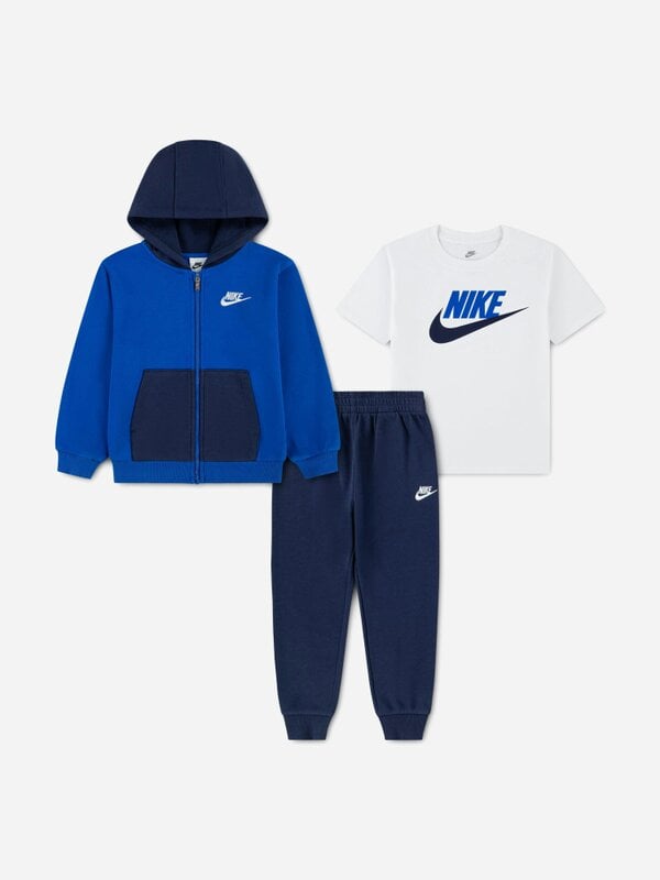 Nike Boys Lifestyle Hoody Tracksuit in Navy