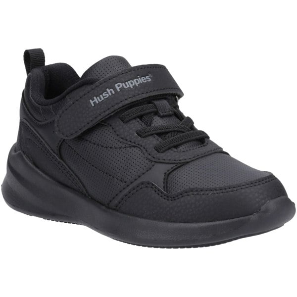 Hush Puppies Marling Bungee Lace Senior Polyurethane Black Shoes