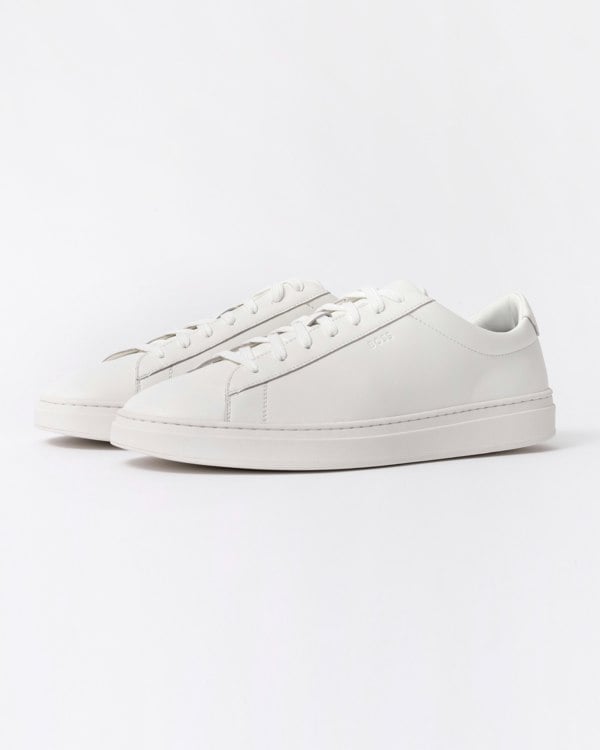 BOSS Orange Mens Kieran Tennis Trainers - White 100 - Main