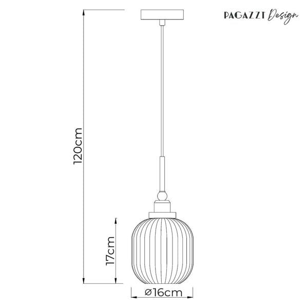 Pagazzi Lighting Riva Antique Brass Single Pendant