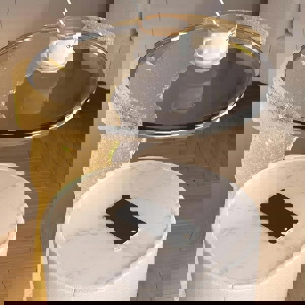 Rit Concept Hutton Round Bedside Table With Storage & Light Strip