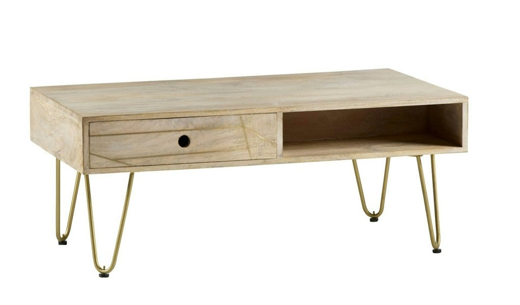 IH Design Rectangular Coffee Table Barbuto Light Mango