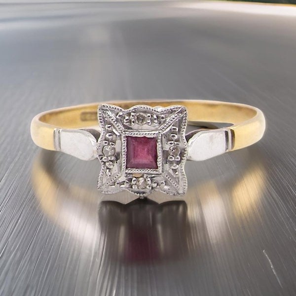 Vintage Tom A vintage Ruby and Diamond ring