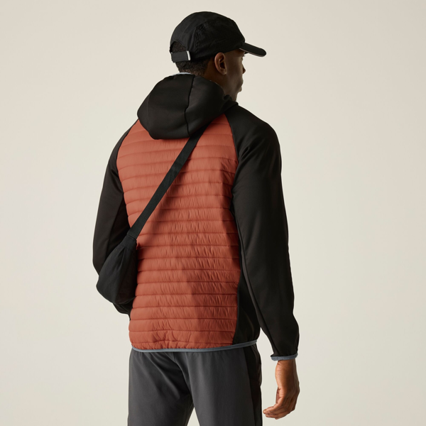 Regatta Mens Andreson Hybrid Jacket - Brick/Black