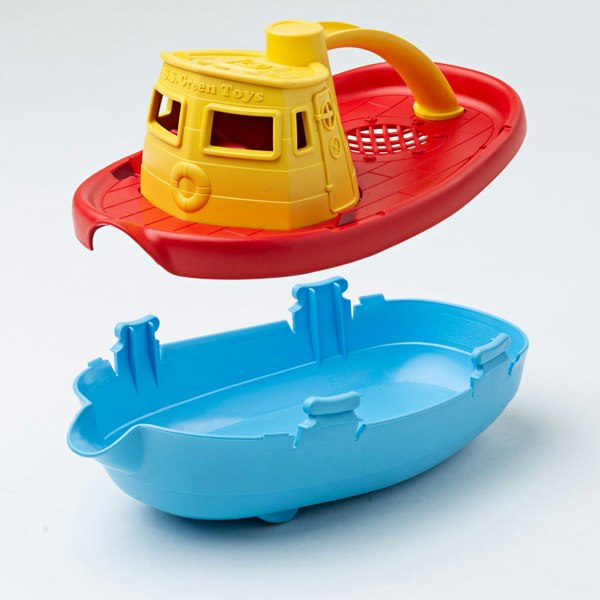 Green Toys Yellow Tugboat - Made From 100% Recycled Plastic