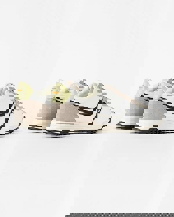 BOSS Orange Zayn Mens Logo Trainers with Faux Suede Trims - Open Grey 063