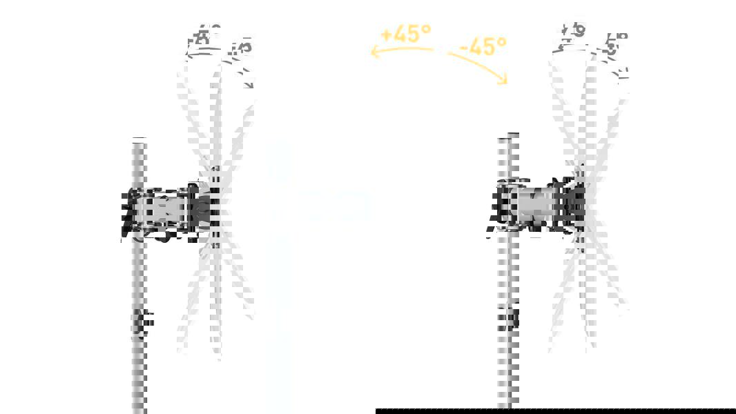 Durable SELECT Monitor Mount Desk Clamp for 2 Screens | 13 - 27" | Gloss Silver