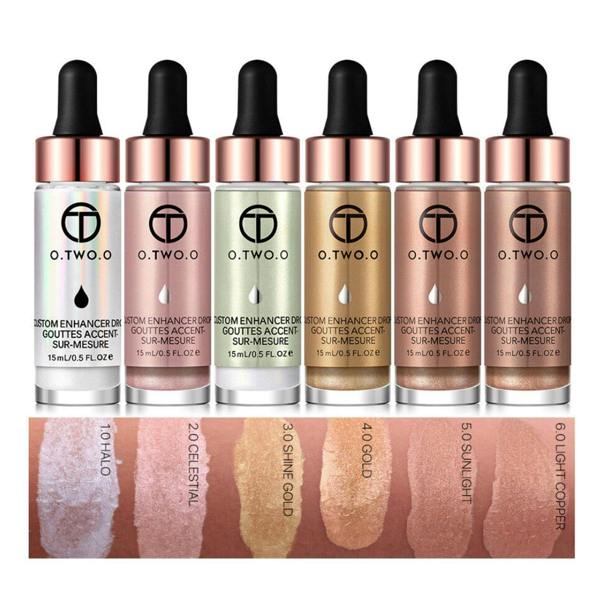 Aquarius O.TWO.O Custom Enhancer Drops Liquid Highlighter Illuminator Face Makeup 15ml
